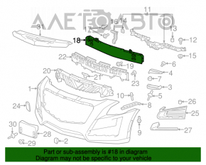 Amplificatorul de bara fata Cadillac CTS 14-