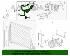 Bobina de condensare a compresorului de aer condiționat Chevrolet Camaro 16- 3.6