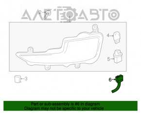 Bara față a Chevrolet Volt 11-15 cu senzori de parcare nou original