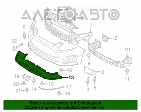 Protecție pentru bara de protecție față Ford C-max MK2 13-18