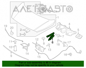 Петля капота левая Ford C-max MK2 13-18