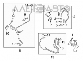 Supapa de racire a transmisiei automate pentru Ford Edge 15-16 3,5