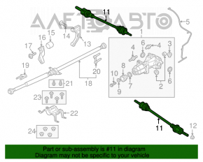 Ax cu semicurba spate stanga Ford Edge 15-18