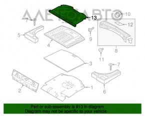 Capac portbagaj Ford Escape MK3 13- zgârieturi