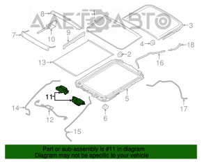 Мотор люка Ford Escape MK3 13-