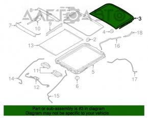 Geam spate pentru portbagaj Ford Escape MK3 13-