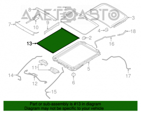 Perdeaua portbagajului Ford Escape MK3 13-