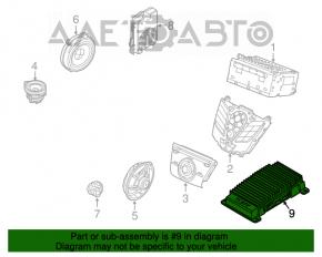 Amplificator audio Ford Focus mk3 11-18