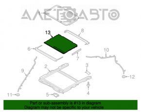 Perdeaua portbagajului Ford Fusion mk5 13-20