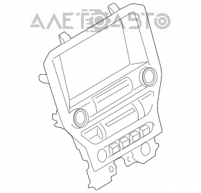 Панель управления монитором и климатом Ford Mustang mk6 15- под большой монитор
