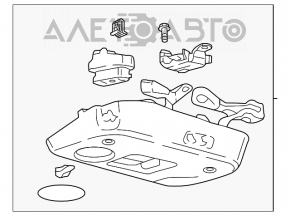 Plafonul de iluminare frontal pentru Ford Mustang mk6 15- cabriolet.