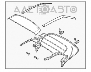 Крыша откидная Ford Mustang mk6 15- кабрио