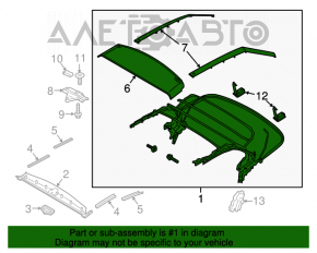 Acoperiș rabatabil pentru Ford Mustang mk6 15- cabriolet