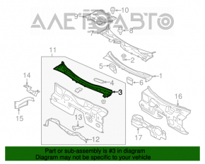 Paletă de ștergătoare metalice Ford Mustang mk6 15-