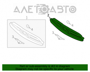 Grila radiatorului Ford Mustang mk6 15-17 cu emblema