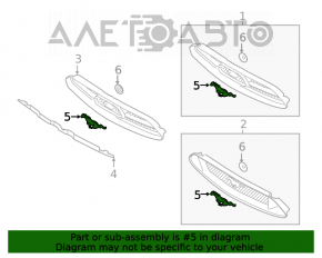 Emblema grilei radiatorului Ford Mustang mk6 15-17