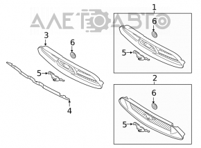 Emblema grilei radiatorului Ford Mustang mk6 15-17