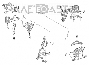 Suport motor fata Toyota Camry v70 18 - nou original OEM