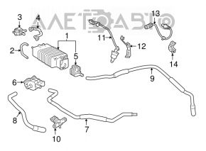 Лямбда-зонд второй Toyota Camry v70 18- 2.5, hybrid