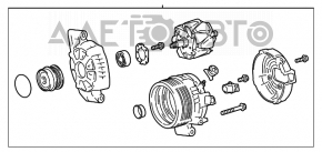 Генератор Toyota Camry v70 18-24 2.5 топляк