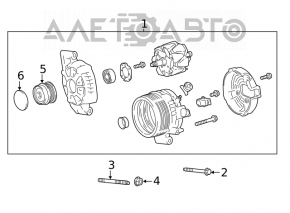 Генератор Toyota Camry v70 18-24 2.5 топляк