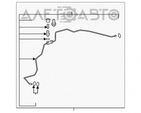 Tubul de aer condiționat al încălzitorului-condensator Toyota Camry v70 18-