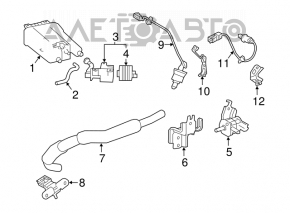 Canistra cu absorbant de carbon Toyota Camry v70 18- complet asamblată