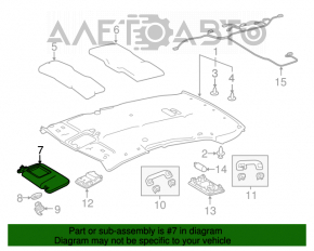 Capota stângă Toyota Camry v70 18- gri, fără cârlig, pentru curățare chimică.