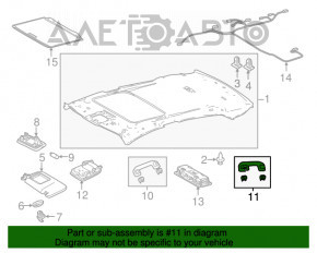 Manerul plafonului dreapta Toyota Camry v70 18-serie.