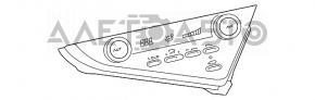 Controlul climatizării pentru Toyota Camry v70 18-20 auto