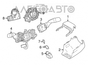 Подрулевой переключатель правый Toyota Camry v70 18-24