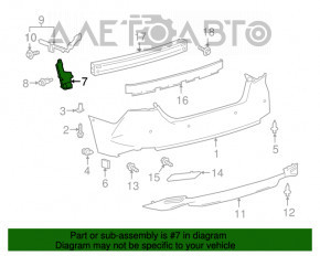 Suportul pentru bara spate dreapta jos Toyota Camry v70 18-