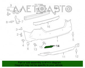 Reflectorul din bara spate dreapta Toyota Camry v70 18-