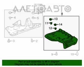 Protecția pentru bara din spate a Toyota Camry v70 18-