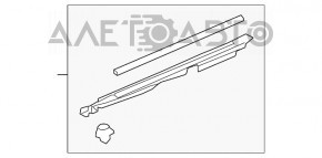 Уплотнитель крыла капот-крыло правый Toyota Camry v70 18- новый OEM оригинал