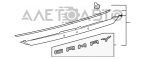 Moldura capacului portbagajului Toyota Camry v70 18-