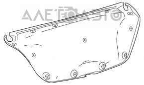 Capacul portbagajului Toyota Camry v70 18- negru
