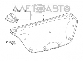 Capacul portbagajului Toyota Camry v70 18- negru