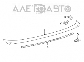 Spoilerul capacului portbagajului Toyota Camry v70 18-