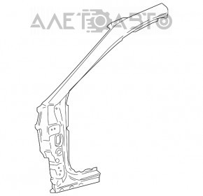 Bara de protecție față dreapta Toyota Camry v70 18- albastru