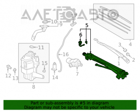 Trapezul de curățare a parbrizului cu motor pentru Toyota Camry v70 18-