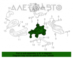 Capac spate stânga Lexus ES300h ES350 19- FWD