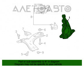 Цапфа передняя правая Toyota Camry v70 18-24 L\LE\XLE