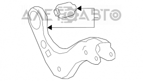 Рычаг верхний задний правый Toyota Camry v70 18-24