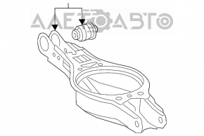 Maneta inferioară a arcului din spate stânga Toyota Camry v70 18- nou OEM original