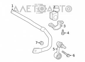 Stabilizator spate pentru Toyota Camry v70 18-25mm