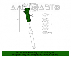 Опора амортизатора задняя левая Toyota Camry v70 18-24 OEM