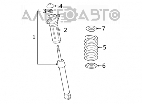 Опора амортизатора задняя левая Toyota Camry v70 18-24 OEM