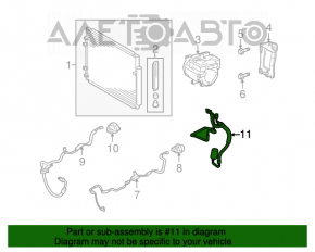 Трубка кондиционера конденсер-компрессор Toyota Highlander 08-10 hybrid
