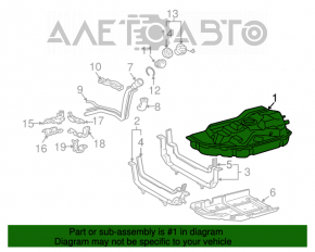 Rezervor de combustibil Toyota Highlander 08-13 hibrid